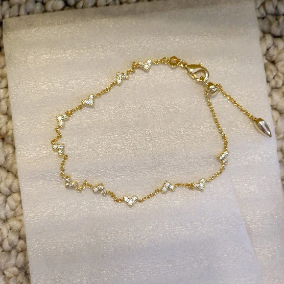 Kendra Scott Elegant Gold Bracelet with Crystal Accents - Picture 7 of 7